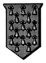 Pean Shield Fur is a shield or escutcheon emblazoned with the fur, vintage engraving