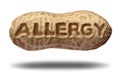 Peanut Allergy Concept Royalty Free Stock Photo