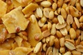 Peanut Brittle and Peanuts Royalty Free Stock Photo