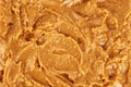 Peanut butter background, top view. Royalty Free Stock Photo