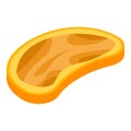 Peanut butter bread icon, isometric style Royalty Free Stock Photo