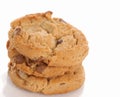 Peanut butter chocolate chip cookies Royalty Free Stock Photo