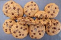 Peanut butter chocolate chip cookies Royalty Free Stock Photo