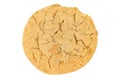 Peanut Butter Cookie Isolated on a White Backgroun Royalty Free Stock Photo