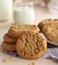 Peanut Butter Cookies Closeup Royalty Free Stock Photo