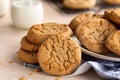 Peanut Butter Cookies Closeup Royalty Free Stock Photo