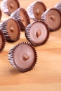 Peanut butter cups Royalty Free Stock Photo