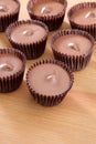 Peanut butter cups Royalty Free Stock Photo