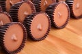 Peanut butter cups Royalty Free Stock Photo