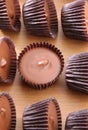 Peanut butter cups Royalty Free Stock Photo