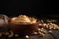 Peanut butter food. Generate Ai Royalty Free Stock Photo