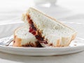 Peanut butter and jelly sandwhich Royalty Free Stock Photo