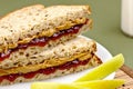 Peanut butter and jelly sandwich