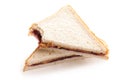 Peanut butter and jelly sandwich Royalty Free Stock Photo