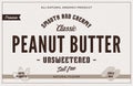 Peanut butter label and packaging design template Royalty Free Stock Photo