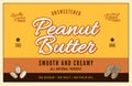 Peanut butter label and packaging design template Royalty Free Stock Photo