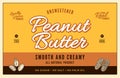 Peanut butter label and packaging design template Royalty Free Stock Photo