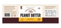 Peanut butter label and packaging design template Royalty Free Stock Photo