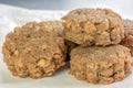 Peanut Butter and Oatmeal Treats Royalty Free Stock Photo