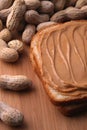 Peanut butter sandwich Royalty Free Stock Photo