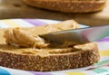 Peanut butter spread Royalty Free Stock Photo