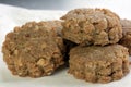 Peanut Butter and Toasted Oatmeal Cookies Royalty Free Stock Photo