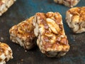 peanut chikki Indian sweet made of peanuts and jaggery