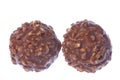 Peanut Coated Chocolate Balls Isolated