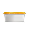 Peanut Fat Butter Blank Plastic Container Vector