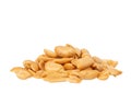 Peanut isolated on white background, Roasted salted peanuts isolated on white background Royalty Free Stock Photo
