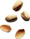 Peanut kernels, Piece, Pieces, all full Royalty Free Stock Photo
