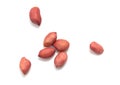 Peanut nuts isolated on white background Royalty Free Stock Photo