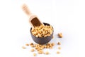 peanut nuts salt in bowl Royalty Free Stock Photo