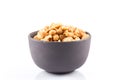 peanut nuts salt in bowl Royalty Free Stock Photo