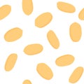 Peanut nuts seamless pattern Royalty Free Stock Photo