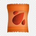 Peanut packet icon, cartoon style Royalty Free Stock Photo