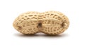 A peanut shell on a white background (ai generated) Royalty Free Stock Photo