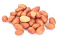 Peanut snacks nuts eating snacks red peanuts peanuts fried peanuts Royalty Free Stock Photo