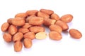 Peanut snacks nuts eating snacks red peanuts peanuts fried peanuts Royalty Free Stock Photo