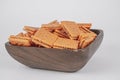 peanutbutter and cheese crackers Royalty Free Stock Photo