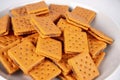 peanutbutter and cheese crackers Royalty Free Stock Photo