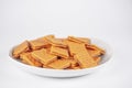peanutbutter and cheese crackers Royalty Free Stock Photo
