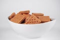peanutbutter and cheese crackers Royalty Free Stock Photo