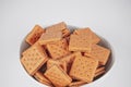 peanutbutter and cheese crackers Royalty Free Stock Photo