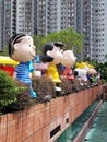 Peanuts characters at Snoopy World Shatin Hong Kong