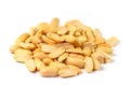Peanuts in front of a white background Royalty Free Stock Photo