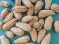 Peanuts have a rough, cracked skin surface texture