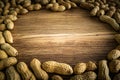 Peanuts macro close up healthy concept background Royalty Free Stock Photo