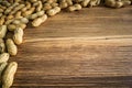 Peanuts macro close up healthy concept background Royalty Free Stock Photo