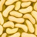 Peanuts in pod seamless background